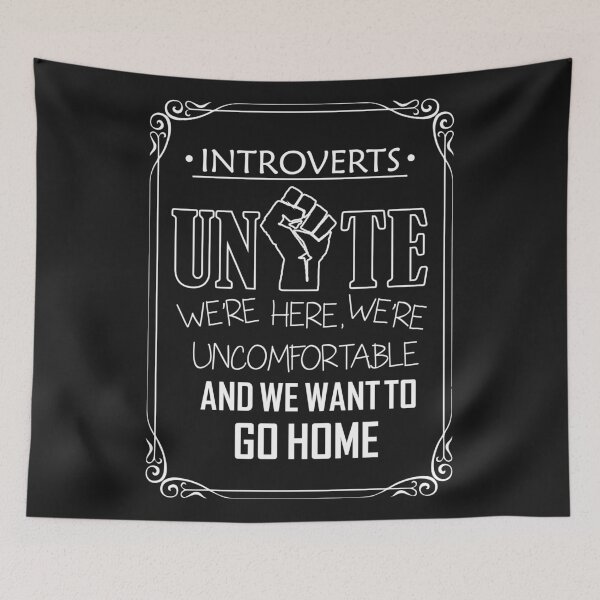 Item preview, Introverts Unite designed and sold by IguanaOnAStick.