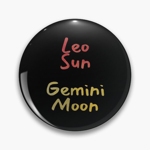 Item preview, Leo Sun Gemini Moon Text designed and sold by leomooncreates.