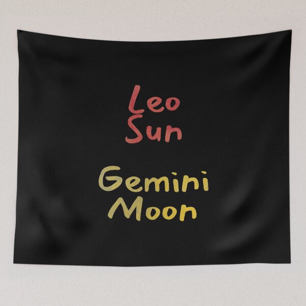 Item preview, Leo Sun Gemini Moon Text designed and sold by leomooncreates.