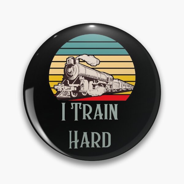 Item preview, I train hard - retro fun train lover, train nerd or locomotive fan  designed and sold by HaychGee.