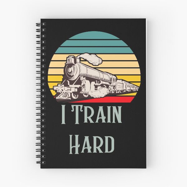 Item preview, I train hard - retro fun train lover, train nerd or locomotive fan  designed and sold by HaychGee.