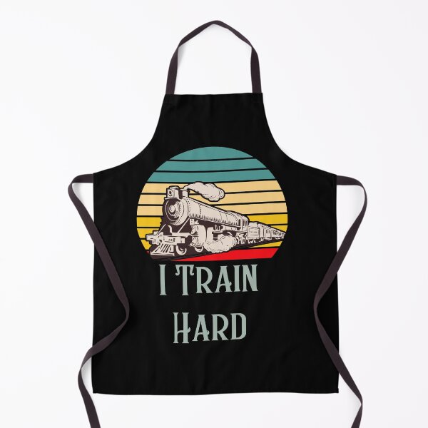 Item preview, I train hard - retro fun train lover, train nerd or locomotive fan  designed and sold by HaychGee.