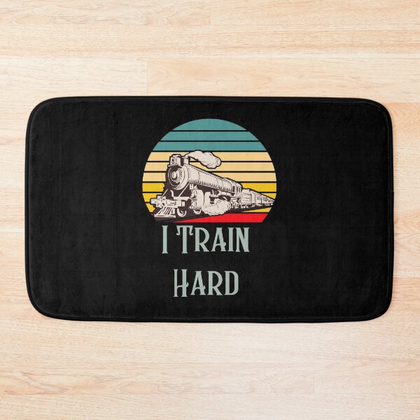Item preview, I train hard - retro fun train lover, train nerd or locomotive fan  designed and sold by HaychGee.