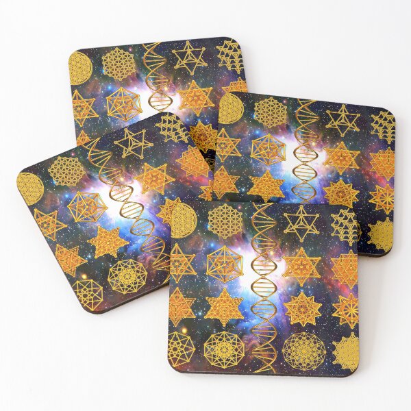 Sacred Geometry Coasters (Set of 4)