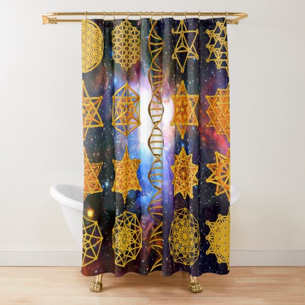 Sacred Geometry Shower Curtain