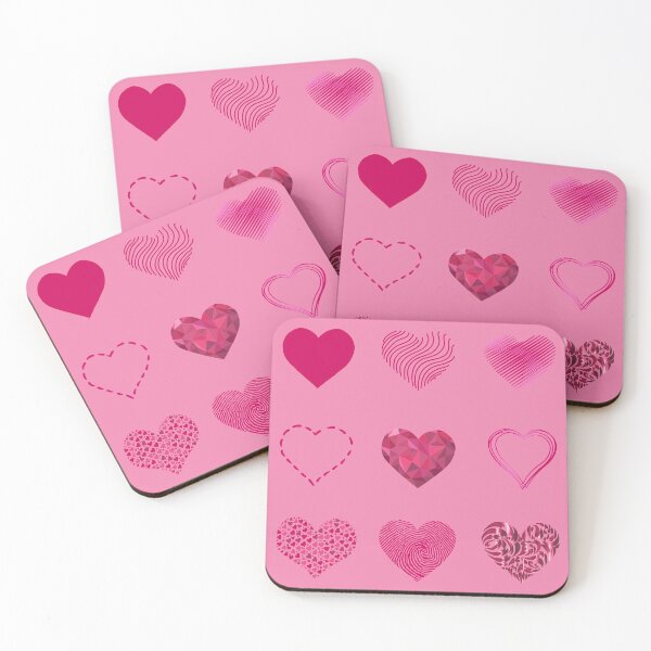 Item preview, Pink cute hearts pack designed and sold by everything4eva.