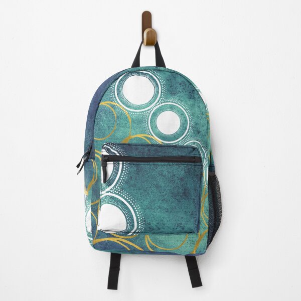 Item preview, Overlap gold and white circle designs designed and sold by The Pattern Artist.
