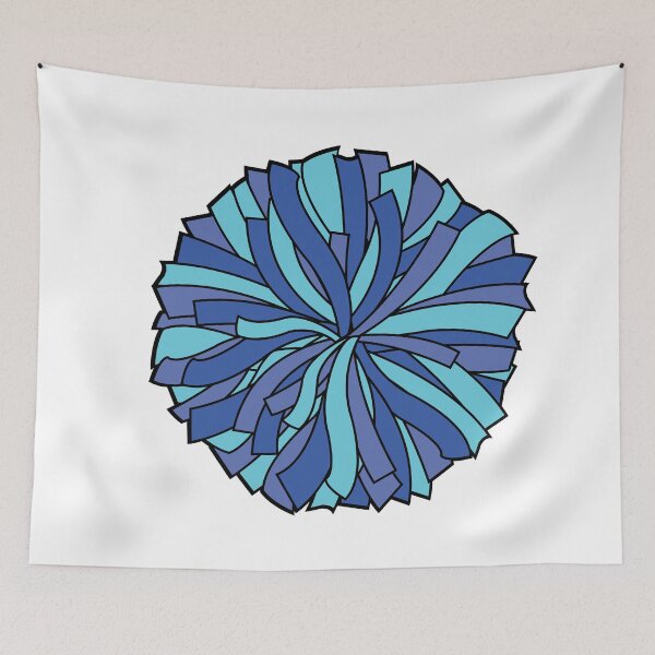 Item preview, Blue cheerleading pom pom designed and sold by PepaAnaRB.