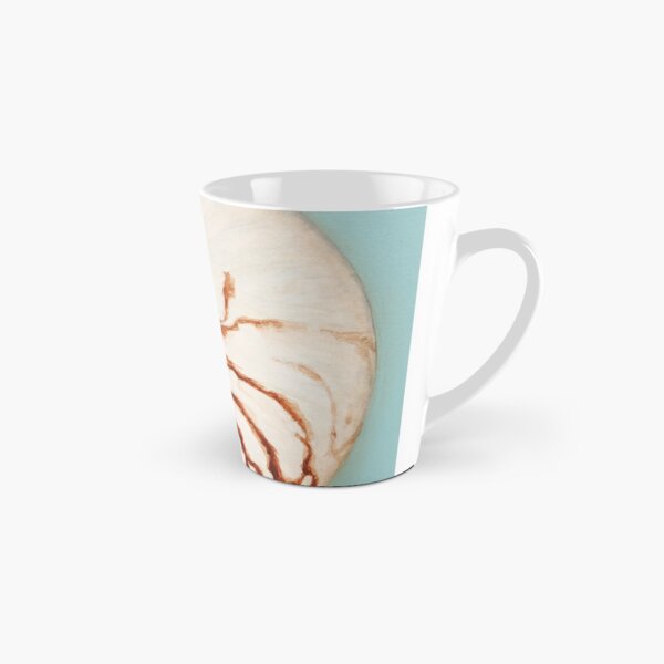 Nautilus Shell Beautiful Blue Teal Green Cephalopod Creature Painting Tall Mug