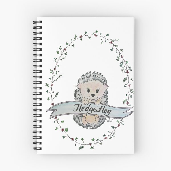 Artikelvorschau, Babyigel in Aquarell und Tinte entworfen und verkauft von TheDoodleNurse.