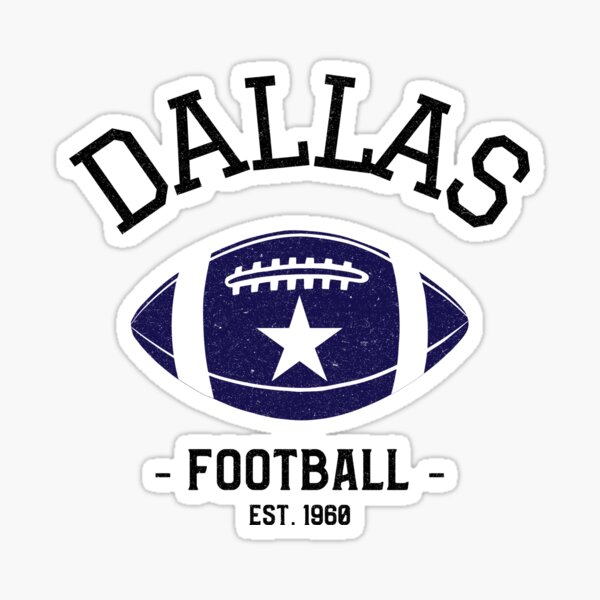 Dallas Cowboys Throwback 1960-1970 Mascot Star Sticker Decal / Sticker