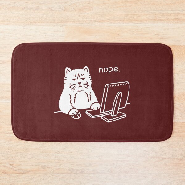 Item preview, Helpdesk Cat (Nope) designed and sold by bbtlcomics.