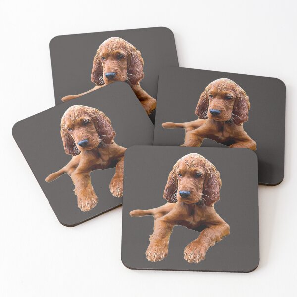 Item preview, Irish Setter Puppy Dog  designed and sold by ElegantCat.
