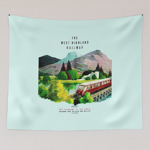 Item preview, WEST HIGHLAND RAILWAY TIMETABLE designed and sold by ThrowbackAds.