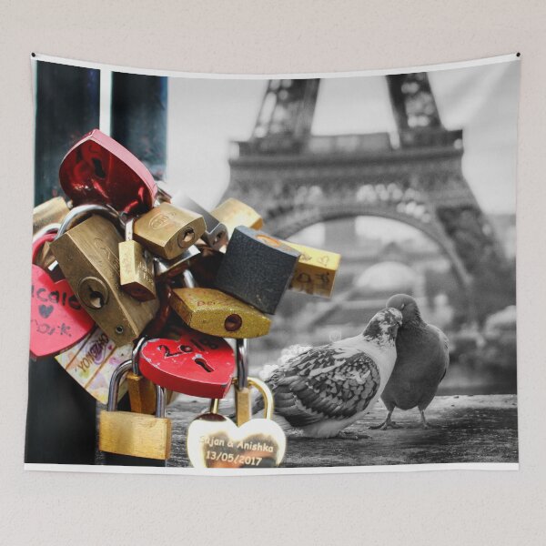 Item preview, Love Lock Bridge Paris designed and sold by artBeatandSoul.