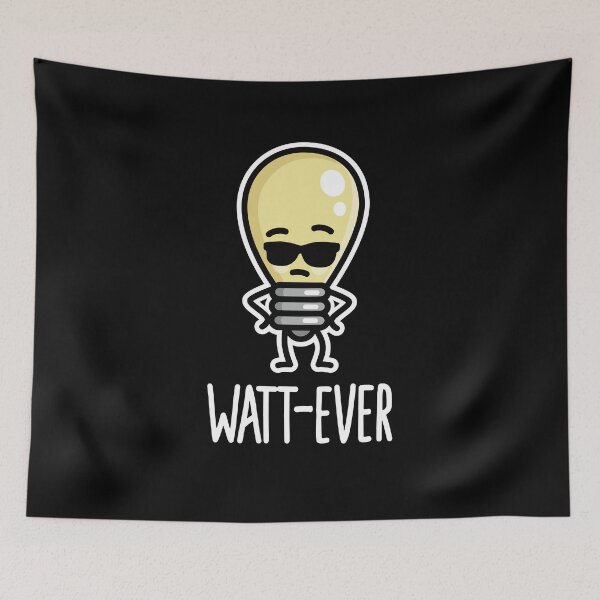 Item preview, Copy of Watt the fuck, WTF, What the fuck, light bulb pun designed and sold by LaundryFactory.