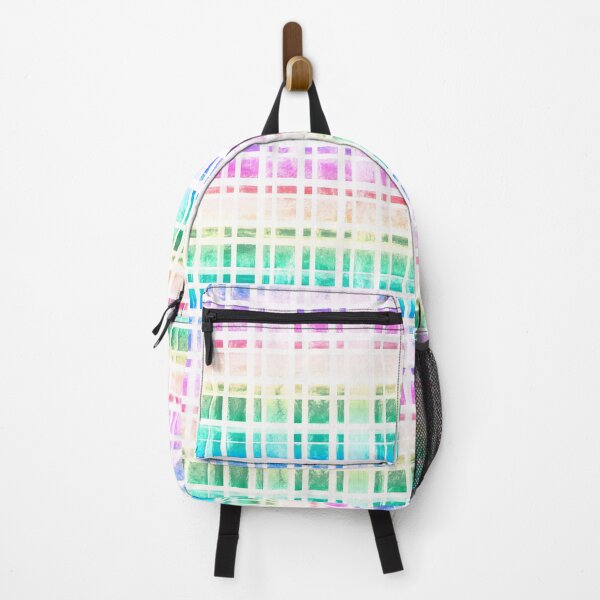Item preview, Pastel Rainbow Watercolor Gingham designed and sold by TigaTiga.