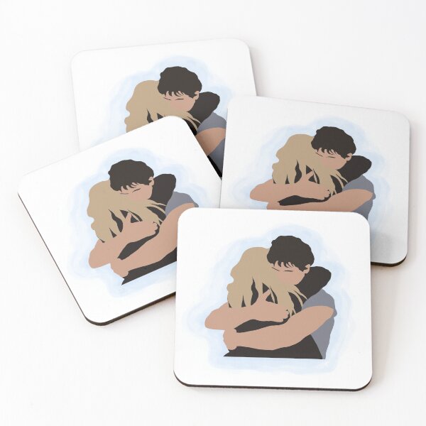 Aperçu de l'œuvre Bellarke Hug en aquarelle bleue créée et vendue par StilinskiHeda.