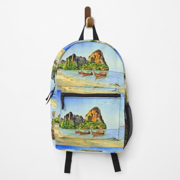 Item preview, Long-tail Boats At Railay Beach Krabi Thailand designed and sold by William Holkham.