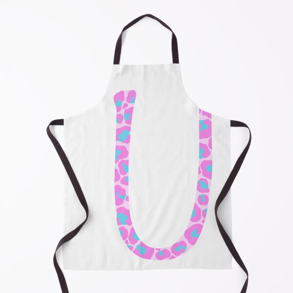 Item preview, U Initial Animal Print Cheetah Print Pink And Blue designed and sold by forfun-art.