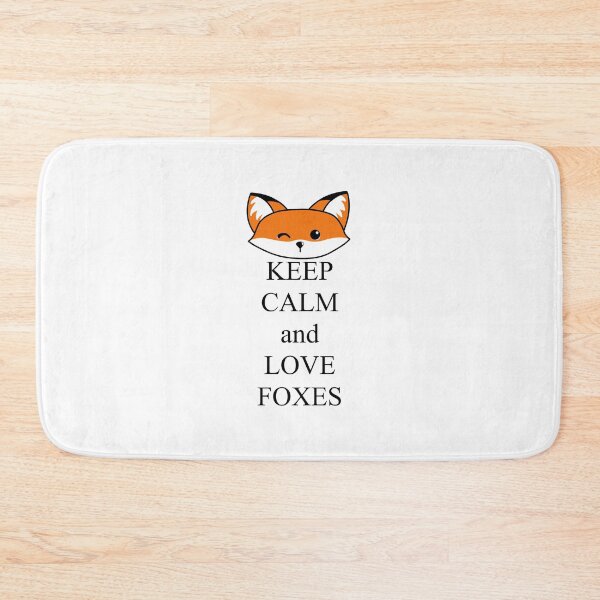 Item preview, Keep calm and love foxes designed and sold by rainbowcho.