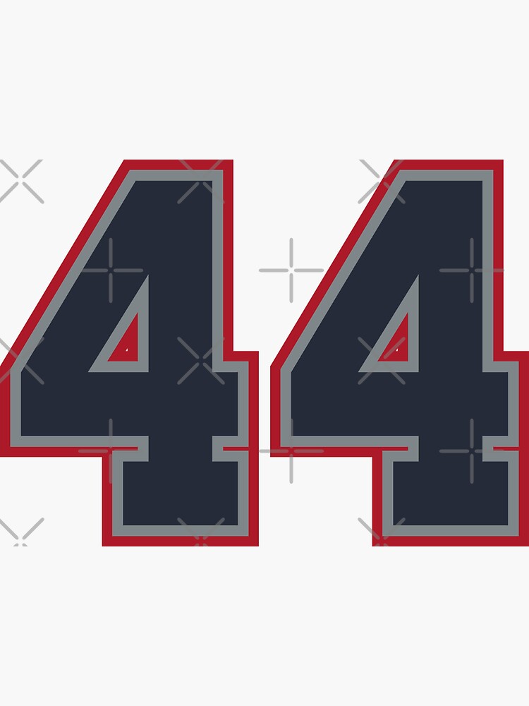 Red Number 44 Team Junior Sports Numbered Uniform Premium T-Shirt