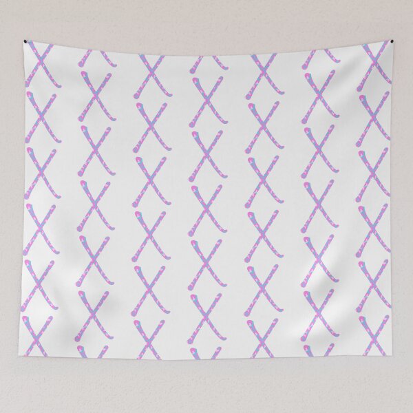 Item preview, X Initial Animal Print Cheetah Print Pink And Blue designed and sold by forfun-art.
