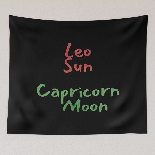 Item preview, Leo Sun Capricorn Moon Text designed and sold by leomooncreates.