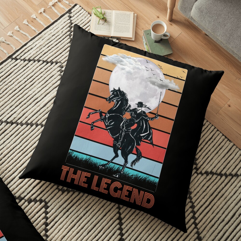 The legend Zorro Floor Pillow
