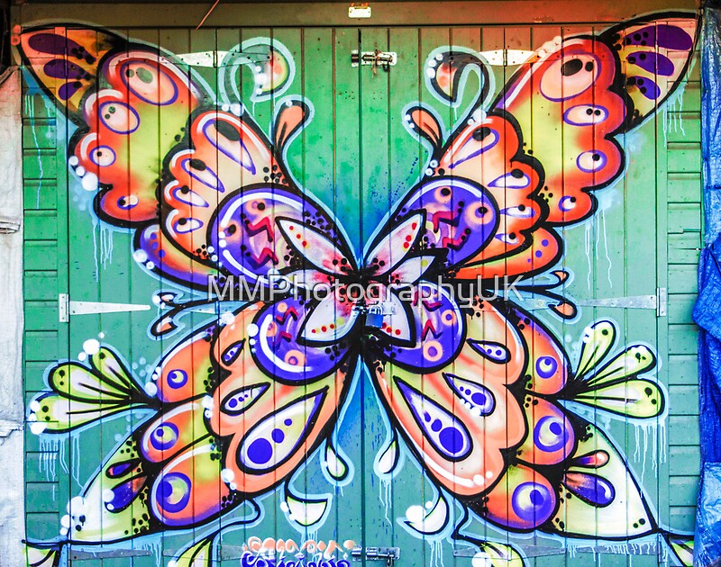 "Butterfly Graffiti" by MMPhotographyUK Redbubble