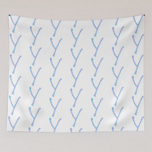 Item preview, Y Initial Animal Print Cheetah Print Pink And Blue designed and sold by forfun-art.