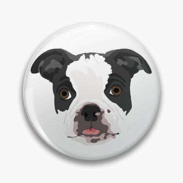 Item preview, Boston Terrier Head Black Brown Eyes designed and sold by J-Bat.