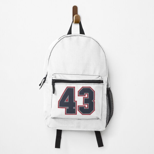 Item preview, 43 Navy Grey Red Sports Number Fourty-Three designed and sold by HelloFromAja.