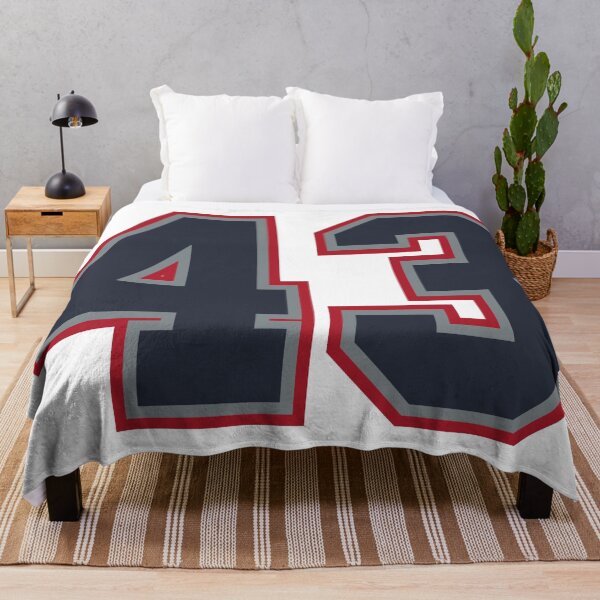 Item preview, 43 Navy Grey Red Sports Number Fourty-Three designed and sold by HelloFromAja.