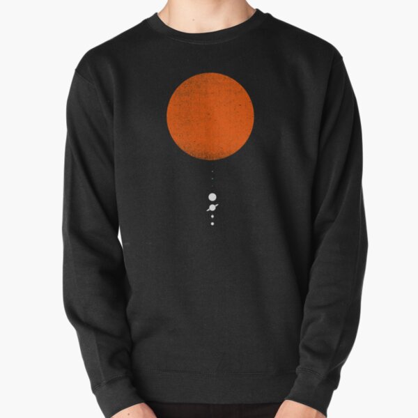 Minimal Solar System Pullover Sweatshirt