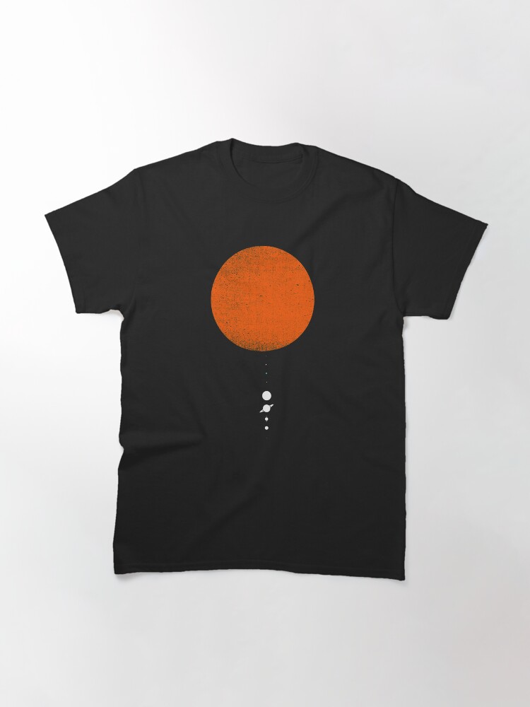 Thumbnail 3 of 7, Classic T-Shirt, Minimal Solar System designed and sold by geekchic.