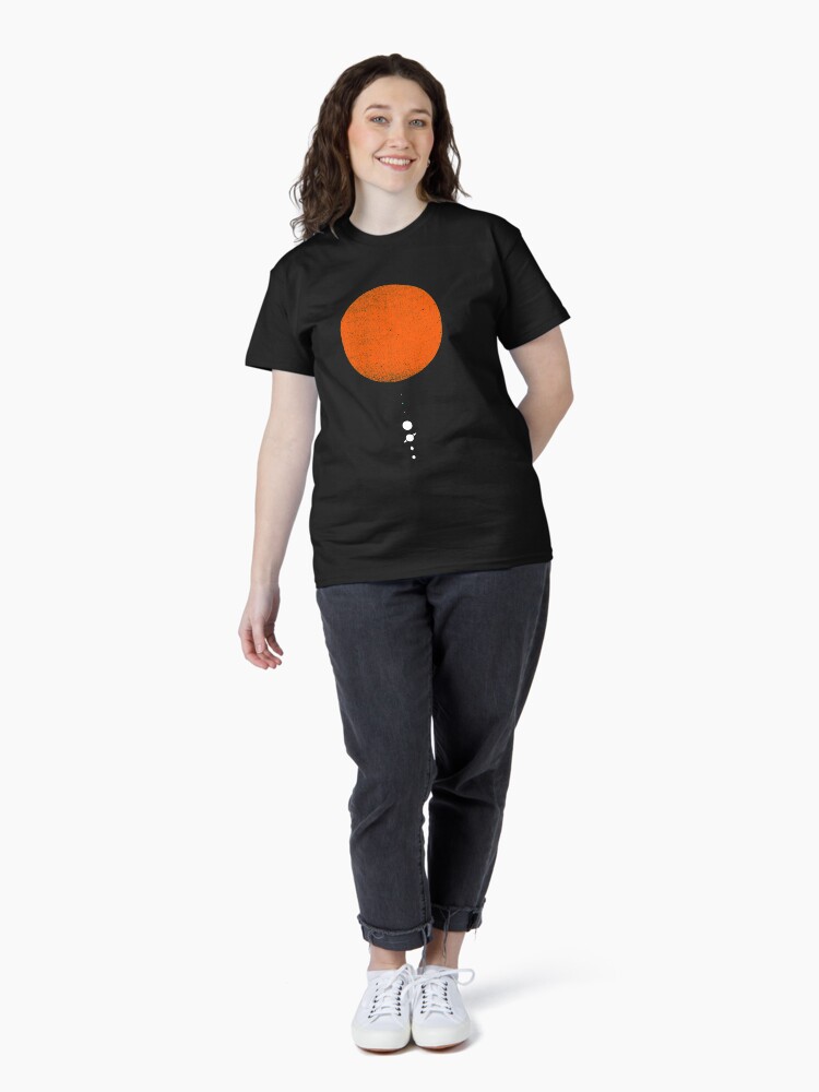 Thumbnail 4 of 7, Classic T-Shirt, Minimal Solar System designed and sold by geekchic.