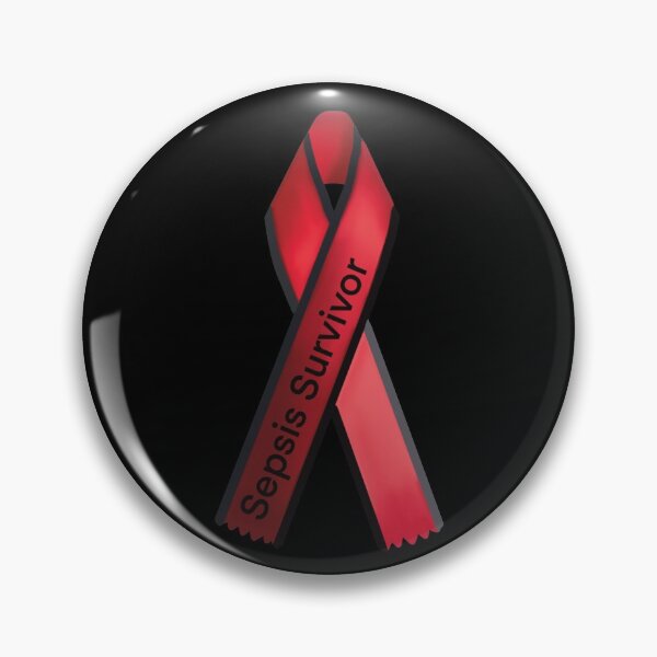 Item preview, Sepsis Survivor Red Ribbon Awareness designed and sold by ToriaScarlett.