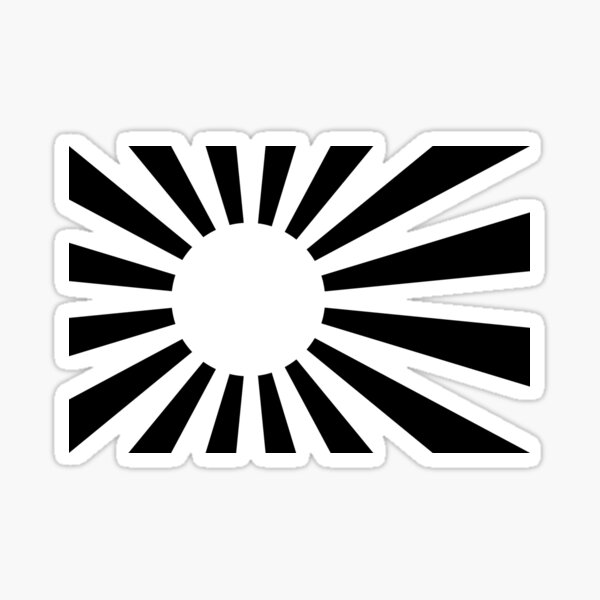 Rising Sun Japan JDM flag heart sticker - Vinyl Mayhem