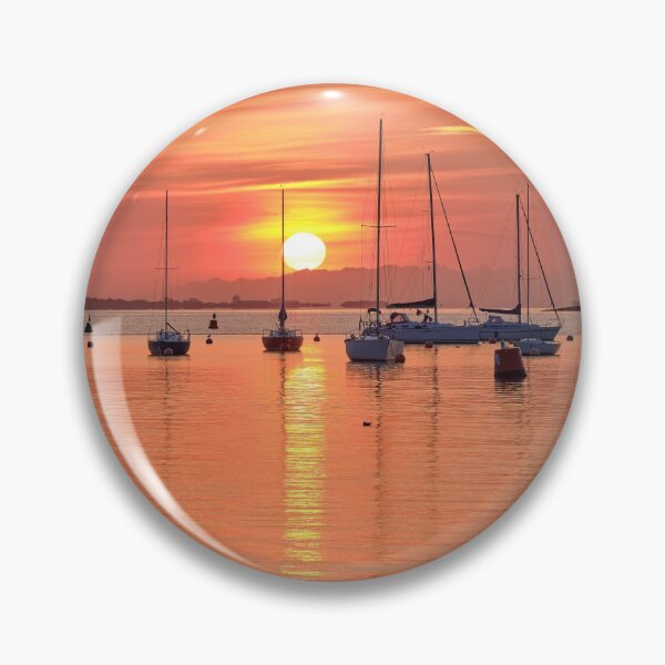 Item preview, Cowes Harbour Sunrise Isle Of Wight designed and sold by manateevoyager.