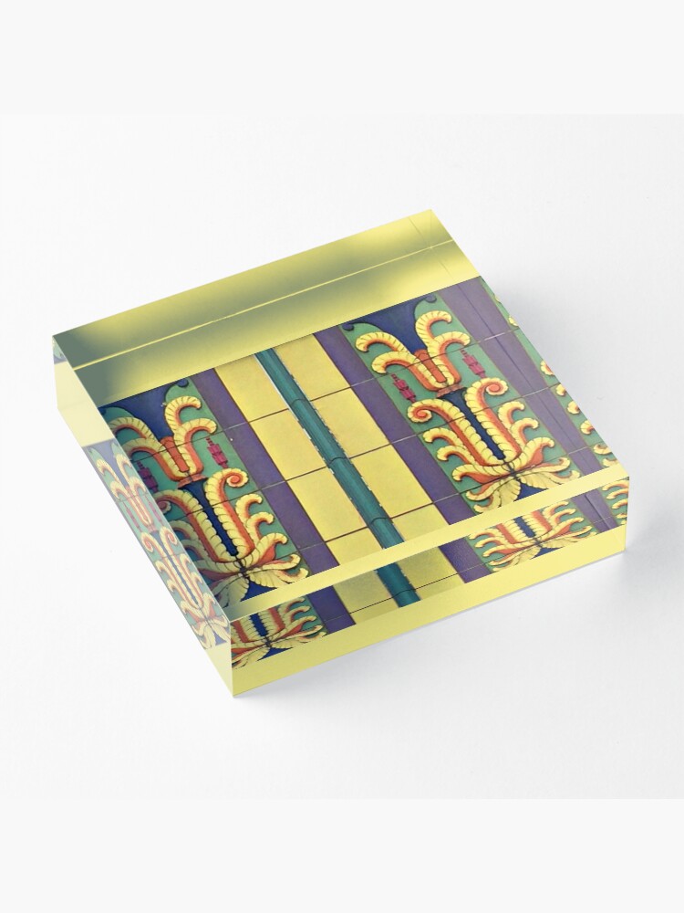 Alternate view of Art Deco Architecture-Lehigh Valley Dairy-Allentown PA Acrylic Block