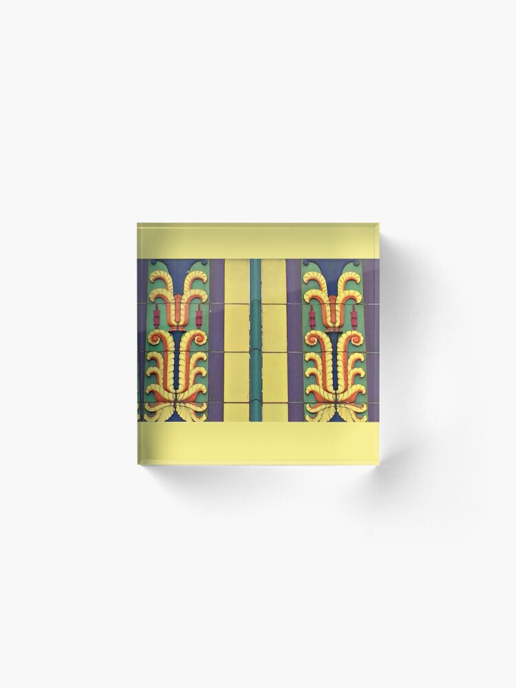 Alternate view of Art Deco Architecture-Lehigh Valley Dairy-Allentown PA Acrylic Block