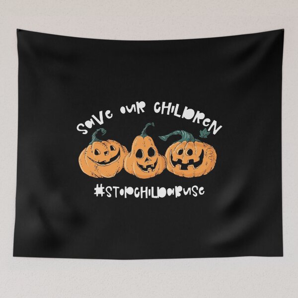 Item preview, save our children stop child abuse pumking designed and sold by SwankyFine.