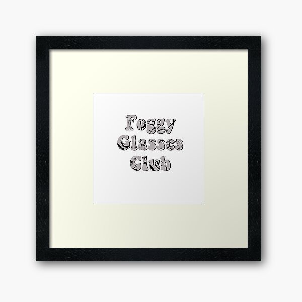 Item preview, Foggy Glasses Club designed and sold by Slletterings.