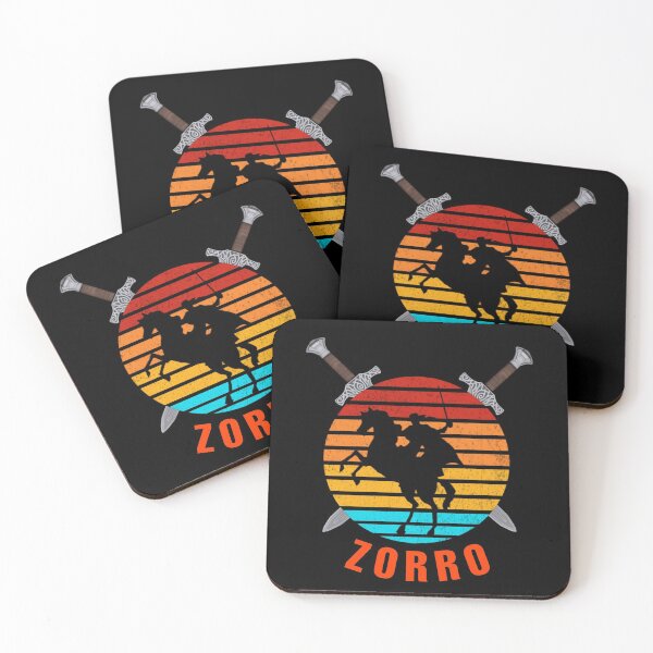 Der Zorro Untersetzer (4er Set)