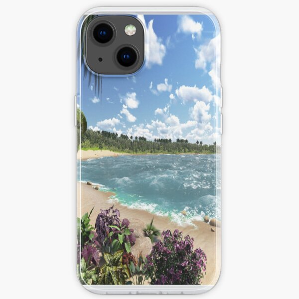 #Summer, #tropical, #beach, #water, sand, sea, island, travel, idyllic, sky, nature iPhone Soft Case