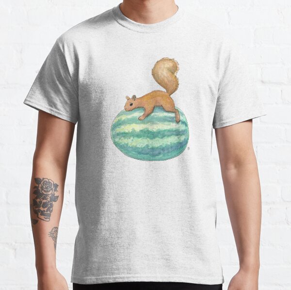 Squirrel & Watermelon Classic T-Shirt
