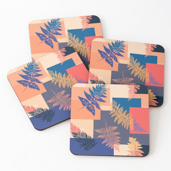 Item preview, Bright Blocked Ferns designed and sold by Odsy.