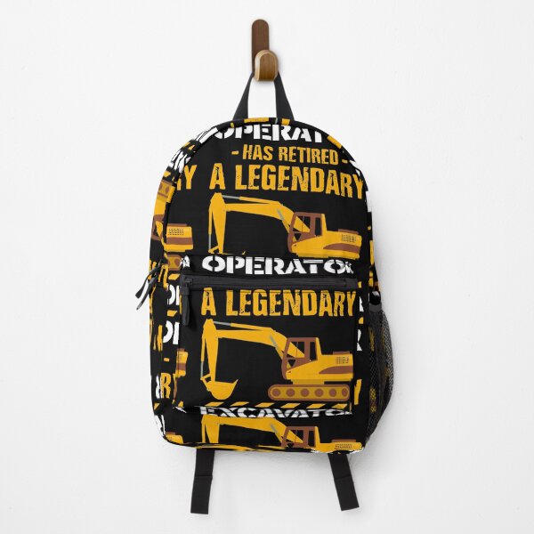 A Legendary Excavator Operator Has Retired, Retirement Backpack
