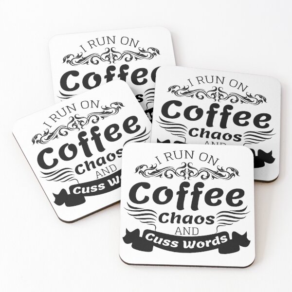 Item preview, I Run on Coffee, Chaos, and Cuss Words,Christmas shirt. designed and sold by Babe3955.